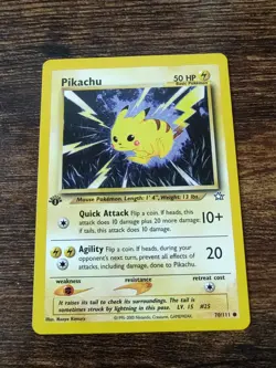 Pokemon Neo Genesis 1st Edition Pikachu 70/111 Non Holo NM-MINT - Image 1