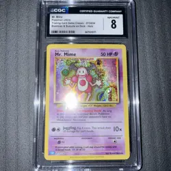 Pokemon Mr. Mime 013/034 Trading Card Game Classic Holo CGC 8 Graded 2023 - Image 1