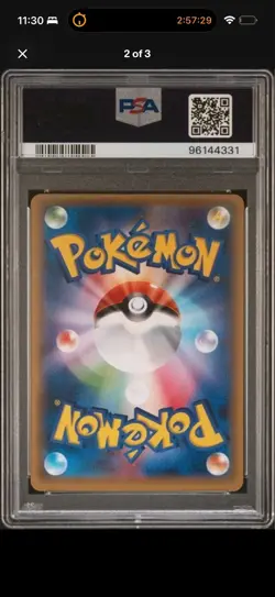 Pokemon Poncho-Wearing Pikachu Rayquaza Japanese Full Art Promo 231/XY-P PSA 8 - Image 1