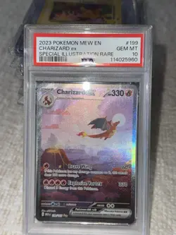 2023 POKEMON MEW EN #199 CHARIZARD ex GEM MT SPECIAL ILLUSTRATION RARE PSA 10 - Image 3