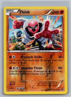 Throh 51/101 C Plasma Blast Pokemon NM/M - Image 1