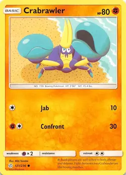 Crabrawler 121/236 SM Cosmic Eclipse Pokemon - Image 1