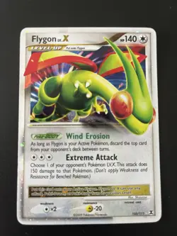 Pokemon Flygon Lv.X 105/111 Rising Rivals Holo - Image 1