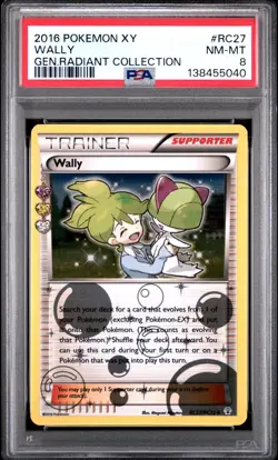 PSA 8 NM-MT 2016 Pokemon XY Generations Radiant Collection Wally HOLO #RC27 - Image 1