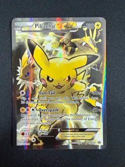 Pikachu EX - XY124 - Red And Blue Collection Pikachu EX Box Promo - Pokemon (MP) - Image 1