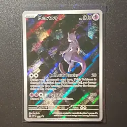Pokemon Mewtwo 052 SV Promo Full Art Holo Basic 130 HP Scarlet Violet English - Image 3