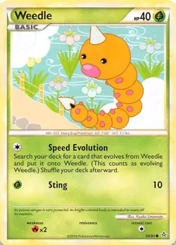 Weedle 69/95 Unleashed Pokemon - Image 1