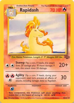Rapidash 44/64 Jungle Pokemon - Image 1