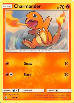 Charmander 7/68 Hidden Fates Pokemon - Image 1