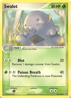 Swalot 40/106 Emerald Pokemon - Image 1