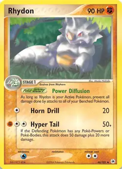 Rhydon 46/101 Hidden Legends Pokemon - Image 1