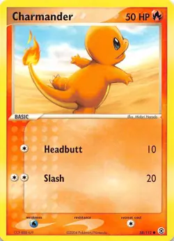 Charmander 58/112 FireRed & LeafGreen Pokemon - Image 1