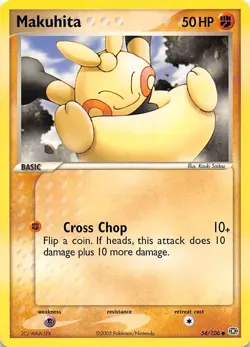 Makuhita 54/106 Emerald Pokemon - Image 1