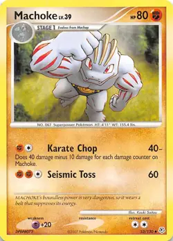 Machoke 53/130 Diamond and Pearl Pokemon - Image 1