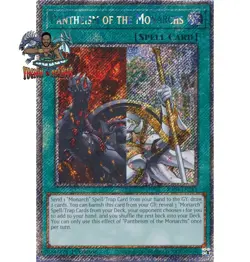 Yugioh! 1x Pantheism of the Monarchs RA04-EN261 Platinum Secret Rare 1st Ed NM - Image 1