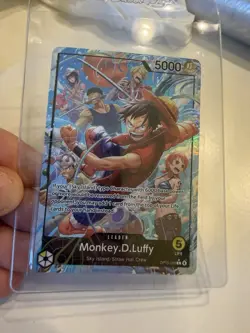 ONE PIECE OP15-098 MONKEY D LUFFY ALT ART LEADER ENGLISH KAMI’S ISLAND - Image 1