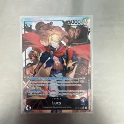 One Piece TCG OP15-002 Lucy Alt Art Leader Adventure on KAMI's Island English - Image 1