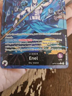 One Piece ENEL Leader OP15-058 Alt Art Adventure on Kami's Island English - Image 3