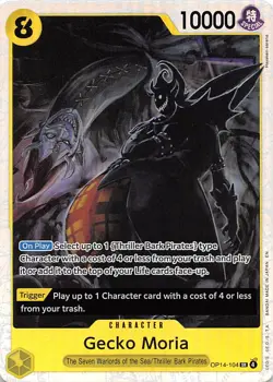 Gecko Moria Foil OP14-104 The Azure Sea's Seven One Piece - Image 1