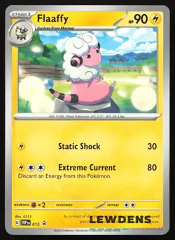 Flaaffy - SVP 015 - Batle Deck Exclusive - SV Black Star Promos - Pokemon Card 1 - Image 1