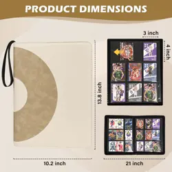 MTG Card Binder 360 Pockets, Trading Card Binder 9 Pocket, Side Loading Card ... - Image 3