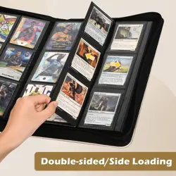 MTG Card Binder 360 Pockets, Trading Card Binder 9 Pocket, Side Loading Card ... - Image 4