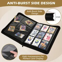 MTG Card Binder 360 Pockets, Trading Card Binder 9 Pocket, Side Loading Card ... - Image 5