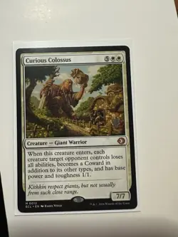 Curious Colossus - Promo ECL NM MTG - Image 1