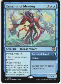 Emeritus of Ideation Foil 45 Secrets of Strixhaven Magic the Gathering - Image 1