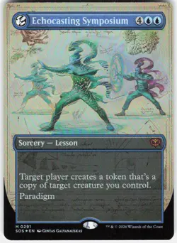 Echocasting Symposium Borderless Foil 291 Secrets of Strixhaven MTG - Image 1