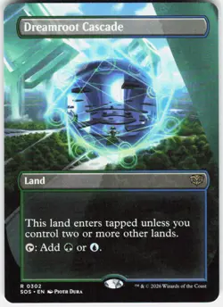 Dreamroot Cascade Borderless 302 Secrets of Strixhaven Magic the Gathering - Image 1