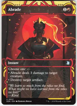Abrade 37 Secrets of Strixhaven: Mystical Archive Magic the Gathering - Image 1