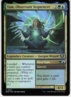 Tam Observant Sequencer Foil 237 Secrets of Strixhaven Magic the Gathering - Image 1