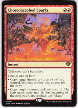Choreographed Sparks 111 Secrets of Strixhaven Magic the Gathering - Image 1