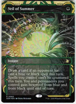 Veil of Summer Foil 60 Secrets of Strixhaven Magic the Gathering - Image 1