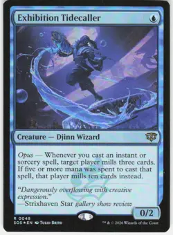 Exhibition Tidecaller Foil 48 Secrets of Strixhaven Magic the Gathering - Image 1
