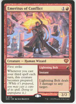 Emeritus of Conflict 113 Secrets of Strixhaven Magic the Gathering - Image 1