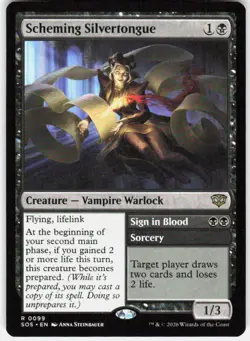 Scheming Silvertongue 99 Secrets of Strixhaven Magic the Gathering - Image 1