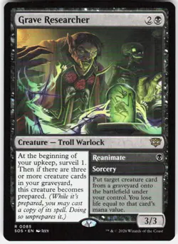 Grave Researcher 85 Secrets of Strixhaven Magic the Gathering - Image 1