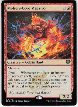 Molten Core Maestro Foil 125 Secrets of Strixhaven Magic the Gathering - Image 1