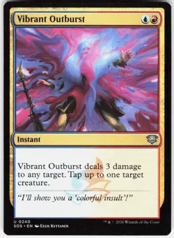 Vibrant Outburst 240 Secrets of Strixhaven Magic the Gathering - Image 1