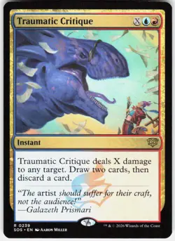 Traumatic Critique 239 Secrets of Strixhaven Magic the Gathering - Image 1