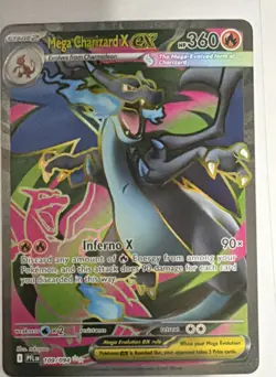 Pokemon Mega Charizard X EX Ultra Rare Phantasmal Flames 109/094 English - Image 1
