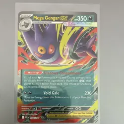 Pokemon Mega Gengar EX Me02 Phantasmal Flames Holo Double Rare 056/094 350 HP - Image 1
