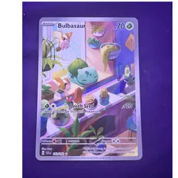 Pokemon Bulbasaur 143/142 Illustration Rare Holo SV07 Stellar Crown Basic 70 HP - Image 1
