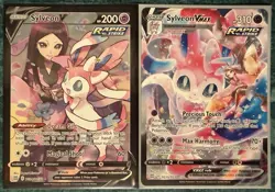 POKEMON Sylveon V & VMAX Brilliant Stars Full Art Trainer Gallery Card LOT NM-M - Image 1
