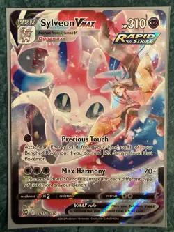 POKEMON Sylveon V & VMAX Brilliant Stars Full Art Trainer Gallery Card LOT NM-M - Image 5