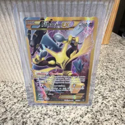 Pokemon Alakazam EX Full Art Secret Rare Fates Collide Holo Card 125/124 - Image 1