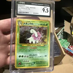 CGC 9.5 Meganium No. 154 Holo Neo Genesis Japanese Pokemon Card - Image 1