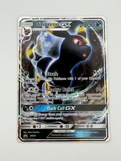 Pokemon Sun & Moon Black Star Promo Umbreon GX #SM36 – Raw (Near Mint) - Image 1